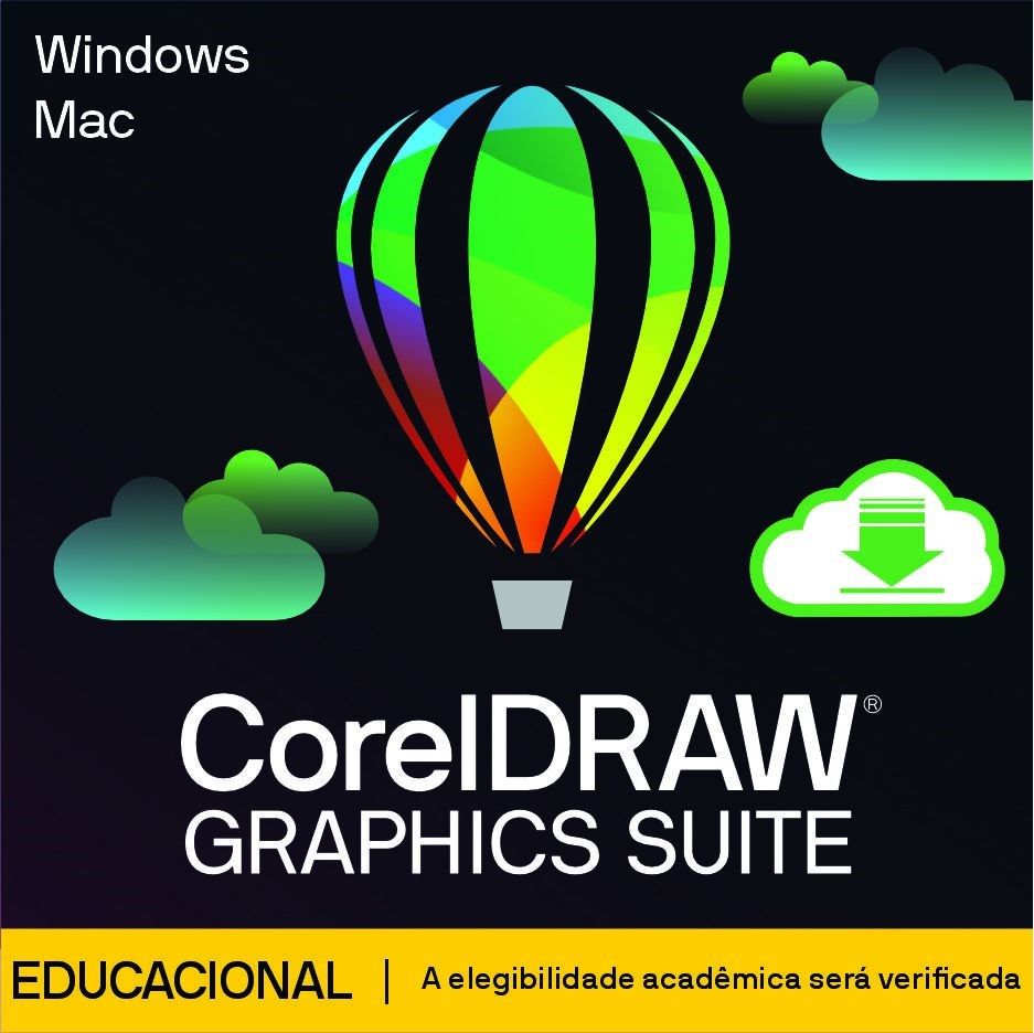 CorelDRAW Graphics Suite Educacional com 1 ano de Manutenção